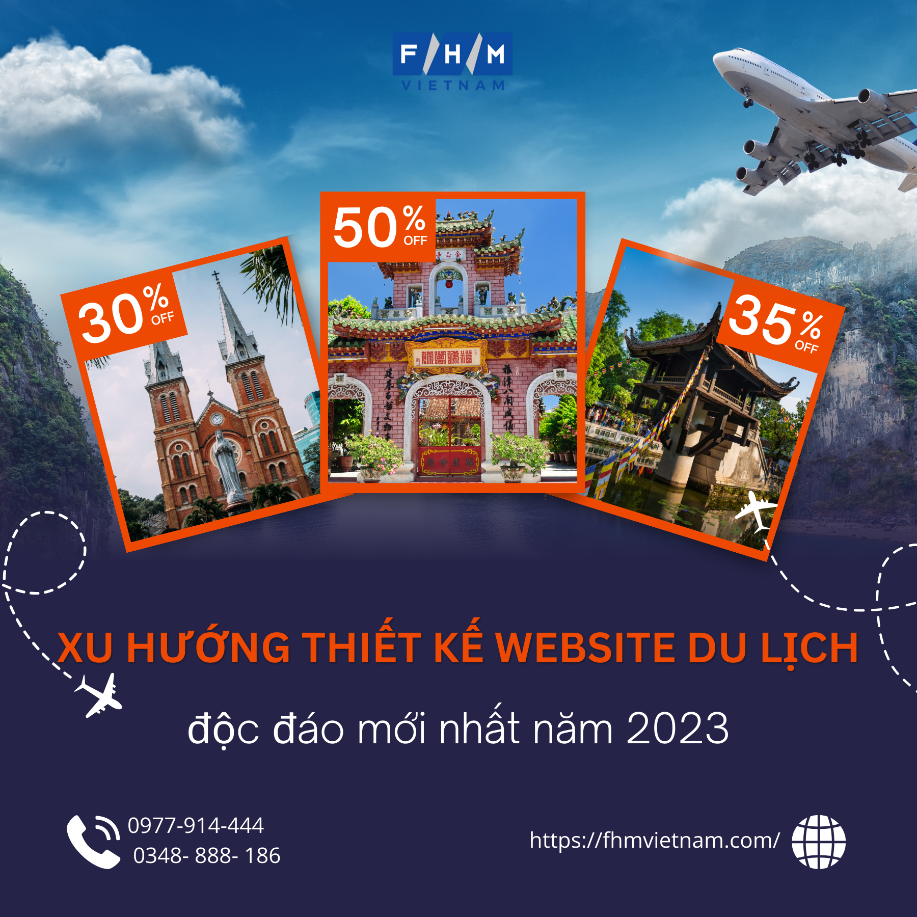 Xu hướng thiết kế website du lịch độc đáo mới nhất năm 2023